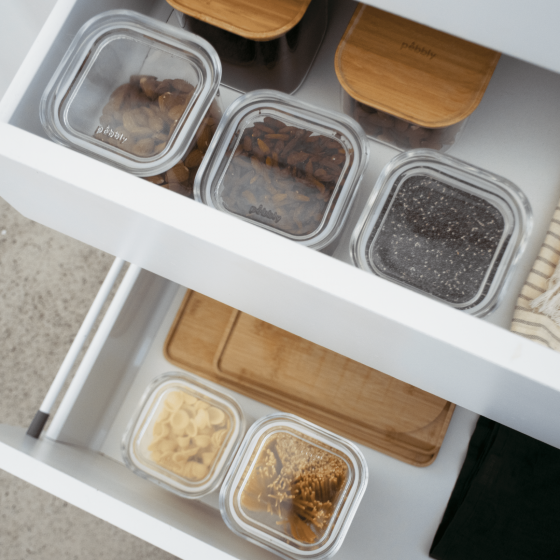 Square Glass Storage Canister