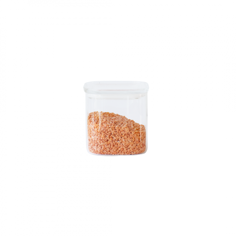 Square Glass Storage Canister