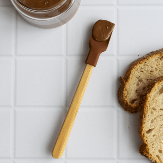 Mini Spatule en Silicone à Pâte à Tartiner