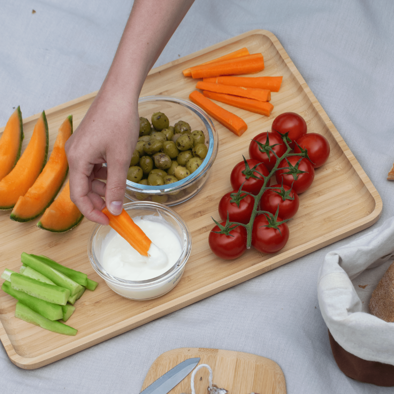 Plateau de Service en Bambou Naturel