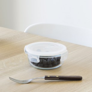 Runder Vorratsbehälter Aus Glas