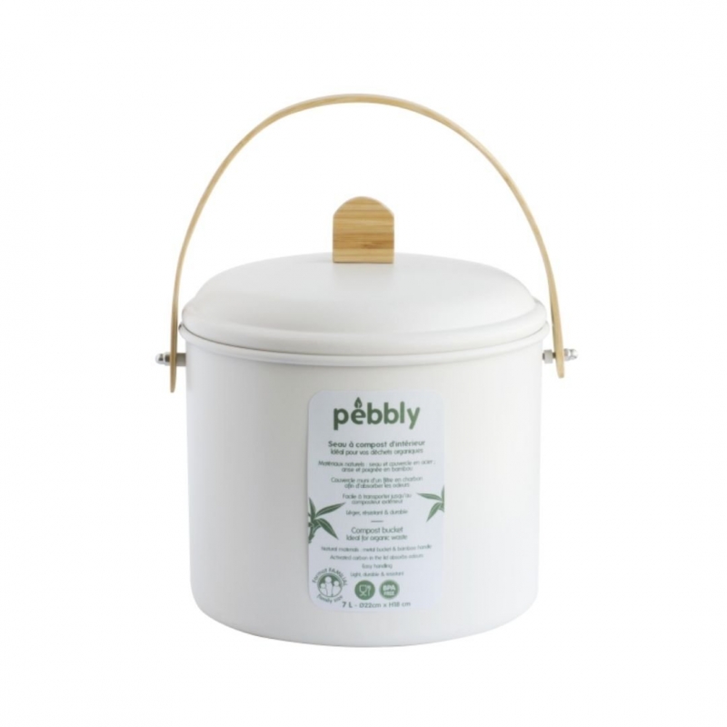 Seau à Compost d'Intérieur en Acier - 3,5 L