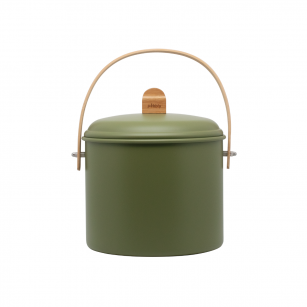 Indoor Steel Compost Bucket with Odor Filter - 7 L