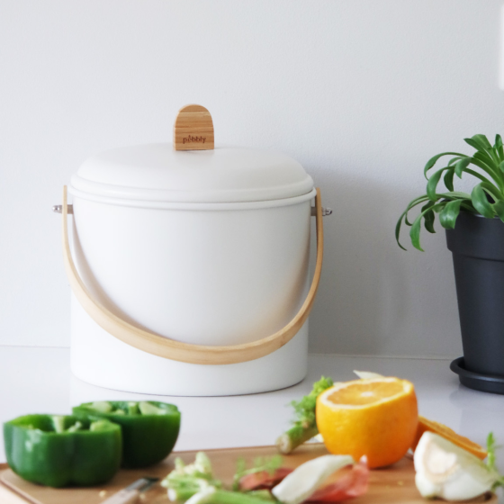 Seau à Compost d'Intérieur en Acier - 7 L