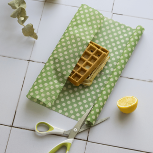 Lebensmittelverpackungsrolle 1 M, Wiederverwendbar, Bienenwachs