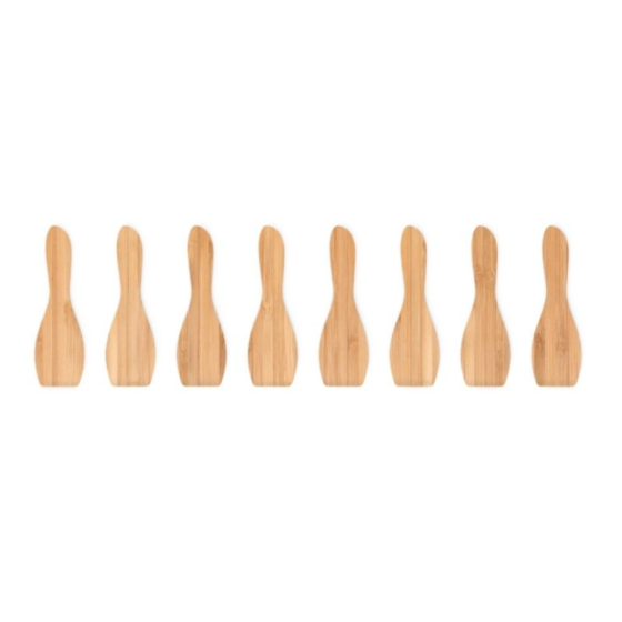 Set of 8 raclette spatulas - natural color