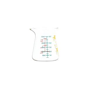 Kleiner Präzisionsmessbecher aus Glas – 50 ml