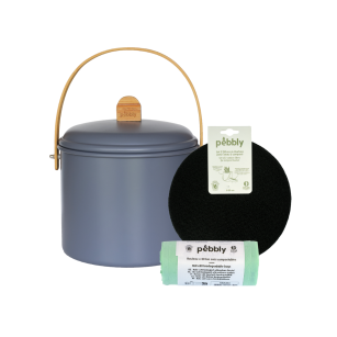 Compost Bundle : Bucket (7L Slate) + Filters + Bio Bags
