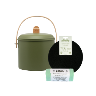 Coffret Compost : Seau (Olive 7L) + Filtres + Bio Sacs