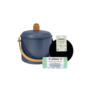 Coffret Compost : Seau (Ardoise 3,5L) + Filtres + Bio Sacs