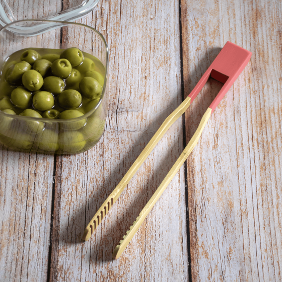 Bamboo Multi-Purpose Tongs - 12 colours