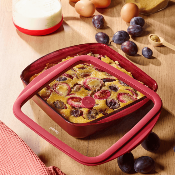 Plat carré en Verre - 1,6 litres