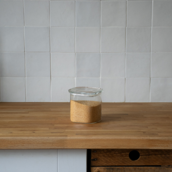 Square Glass Storage Canister