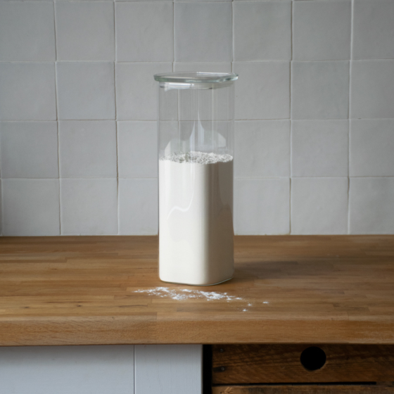Square Glass Storage Canister