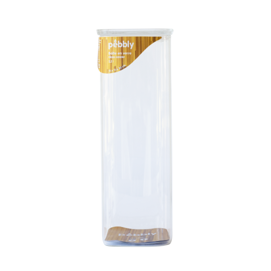 Square Glass Storage Canister