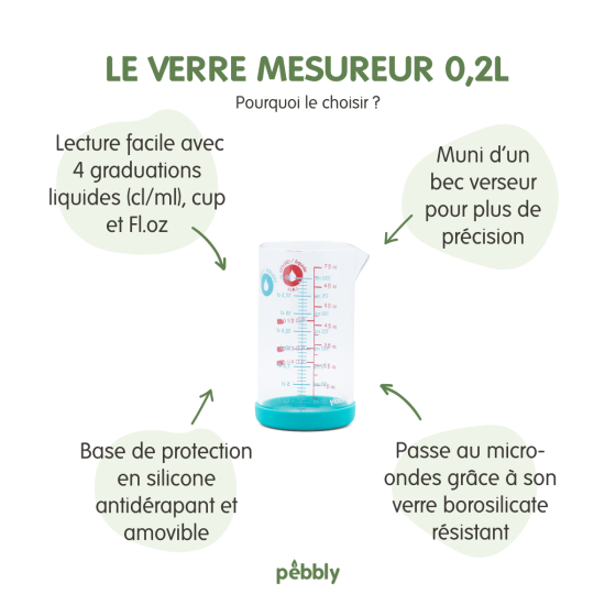Messbecher Mit Silikonboden - 200 ml