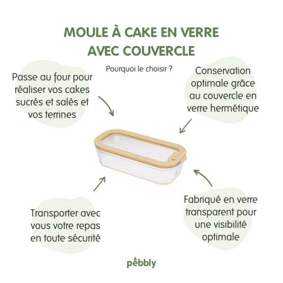 Glass Cake Mold and Glass Lid