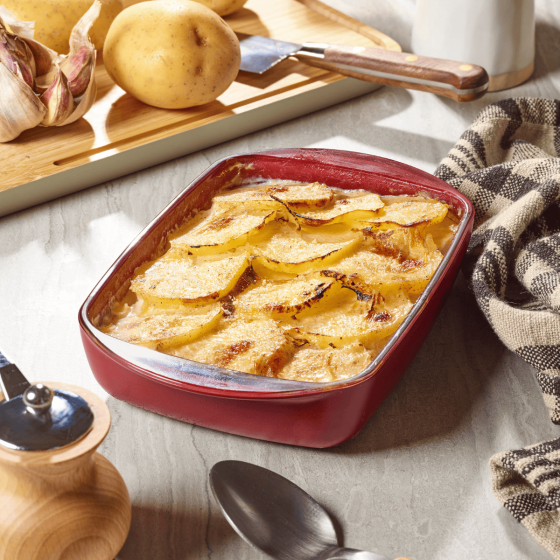 3 Plats à Four en Verre - Rouge Grenat