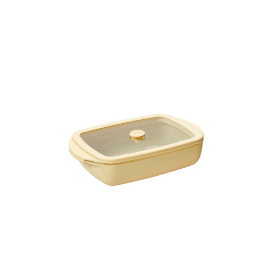 3 Plats à Four en Verre - Crème