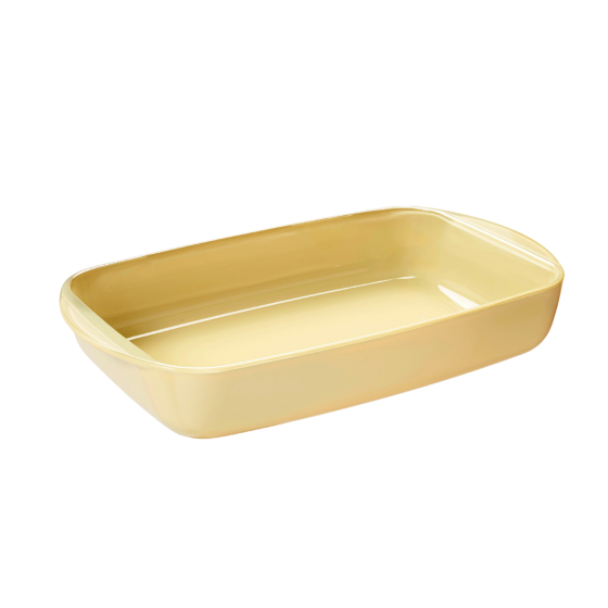 3 Glas-Auflaufformen – Creme