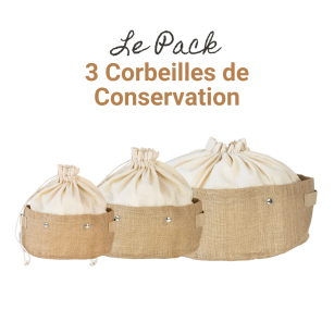 Pack de 3 Corbeilles de Conservation