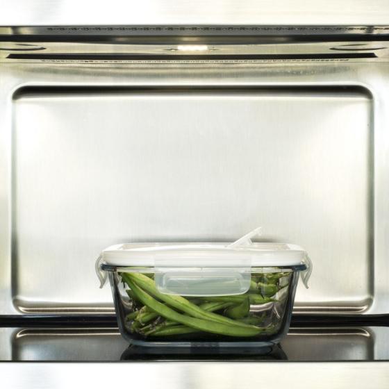 2 Boîtes en Verre Carrées (320 et 800 ml)