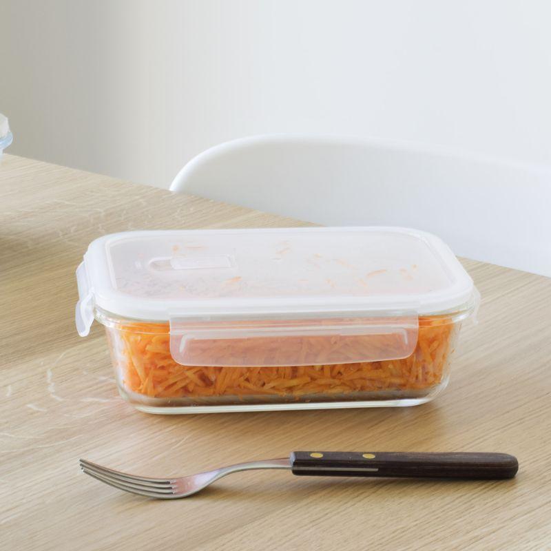 Pack de 2 Boîtes en Verre Rectangulaires (1 et 1.2 litres)