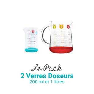 Pichet de 1 litres et Verre Précision de 200 ml