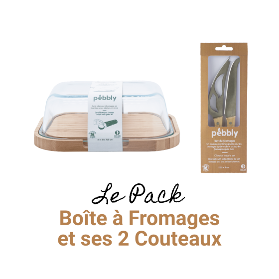 Boîte à Fromages et ses 2 Couteaux