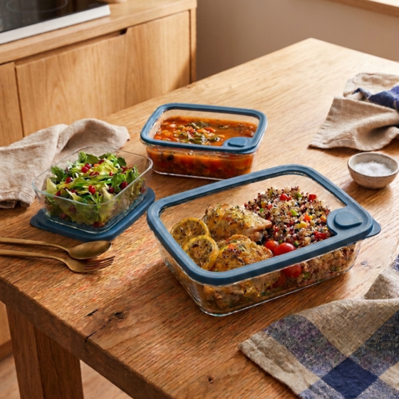 Glass Cooking and Storage Set - 3 pieces