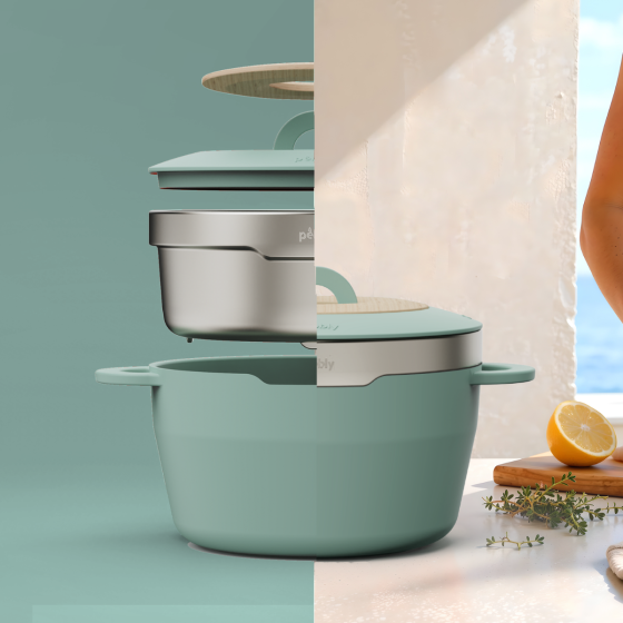 The Multifunctional Cocotte in Recycled Cast Aluminum
