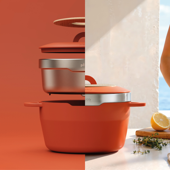 Die multifunktionale Cocotte aus recyceltem Aluminiumguss